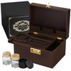 promitop Bamboo Storage Box with Lid and Lock - Wooden