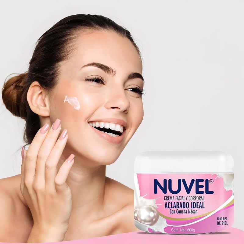 Crema Corporal Nuvel Aclarado Concha Nácar 600g