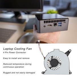 Replacement CPU Fan for NUC10i3FNH NUC10i5FNH NUC10i7FNH NS65B01, 4 Pin Power Connection, Improved Heat Dissipation, Improve Computer Efficiency, Laptop CPU Fan (DC 5V/0.6A)