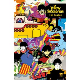 ASHER Gift The Beatles - Yellow Submarine - Matte poster Frameless Gift 11 x 17 inch(28cm x 43cm)-LS-229
