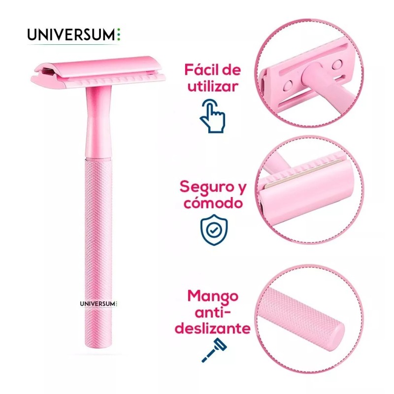 Universum Rastrillo Maquina De Afeitar Para Mujer Ecológico De Metal