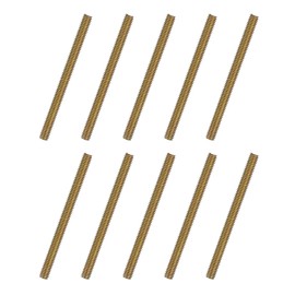 uxcell 10pcs Fully Threaded Rods 5/16x3-3/4 All Thread Studs Long Threaded Screw Carbon Steel for Furniture Garden Railing Mounting Assembly Fastening Frame Connection Colorful Zinc
