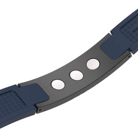 PROEXL Best Sports Golf Magnetic Bracelet Graphite Gray with Blue Strap Waterproof