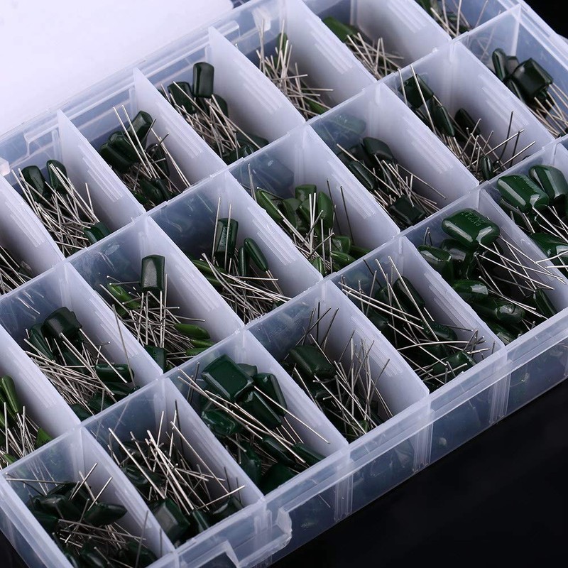 660pcs 24Value Polyester Film Paper Capacitors Set, Great Assortment for