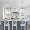HAHZT Pendant Lights Kitchen Island: 3 Pack Brushed Nickel Light