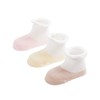 DEBAIJIA 3 Pairs Baby Children Plain Socks Breathable Mesh Socks