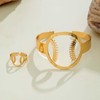 Gold Cuff Bracelets for Women Dainty Bangle Bracelet Gold Pearl