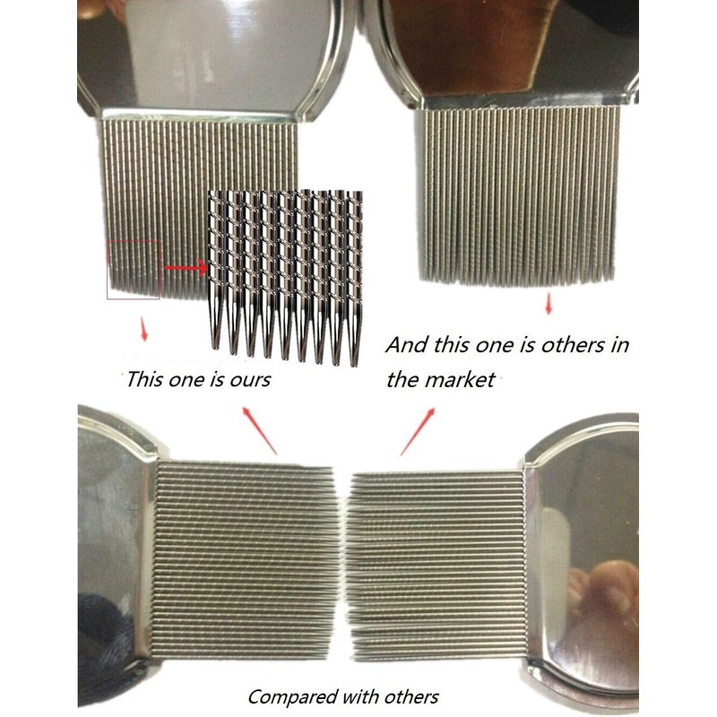 2 Pack Professional Stainless Steel Comb