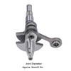Electric Chainsaw Crankshaft Alloy Steel 8mm Pin Replacement Crankshaft Assembly