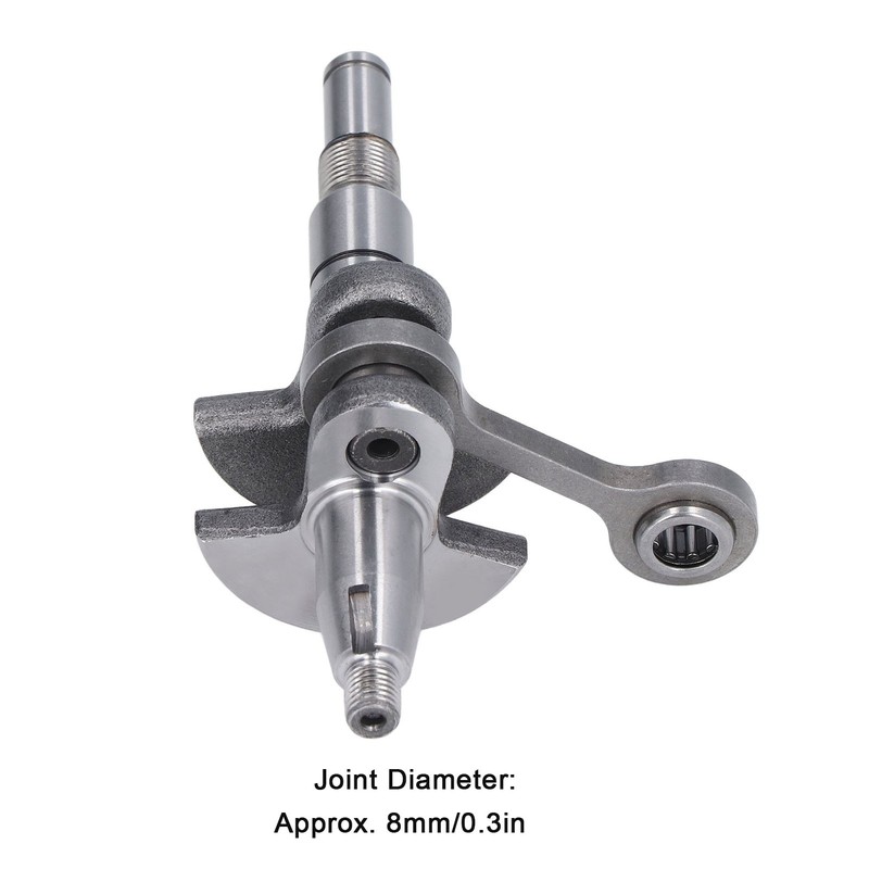 Electric Chainsaw Crankshaft Alloy Steel 8mm Pin Replacement Crankshaft Assembly