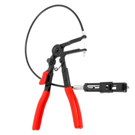 BTSHUB 24" Flexible Hose Clamp Plier Cable-Type Wire Long Reach Compatible for Car Truck Fuel Oil Water Pipe Repair Tool