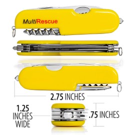 Maxam Auto Emergency Rescue Tool, Army Knife Includes Glass Breaker, Seat Belt Cutter and More