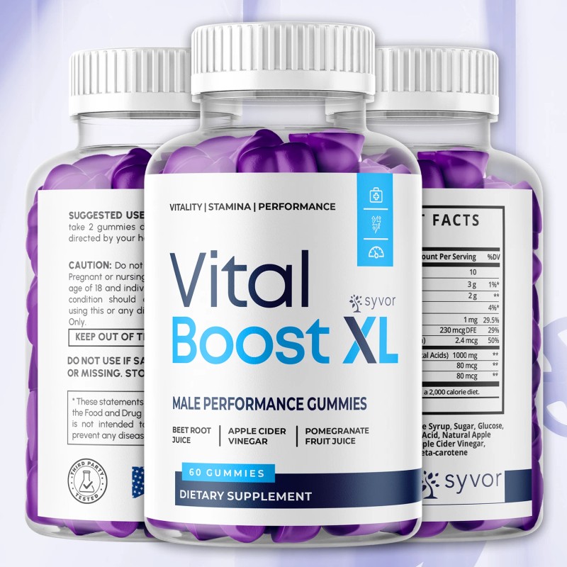 (1 paquete) Gomitas Vital Boost XL Masculinas Fórmula Avanzada VitalBoost