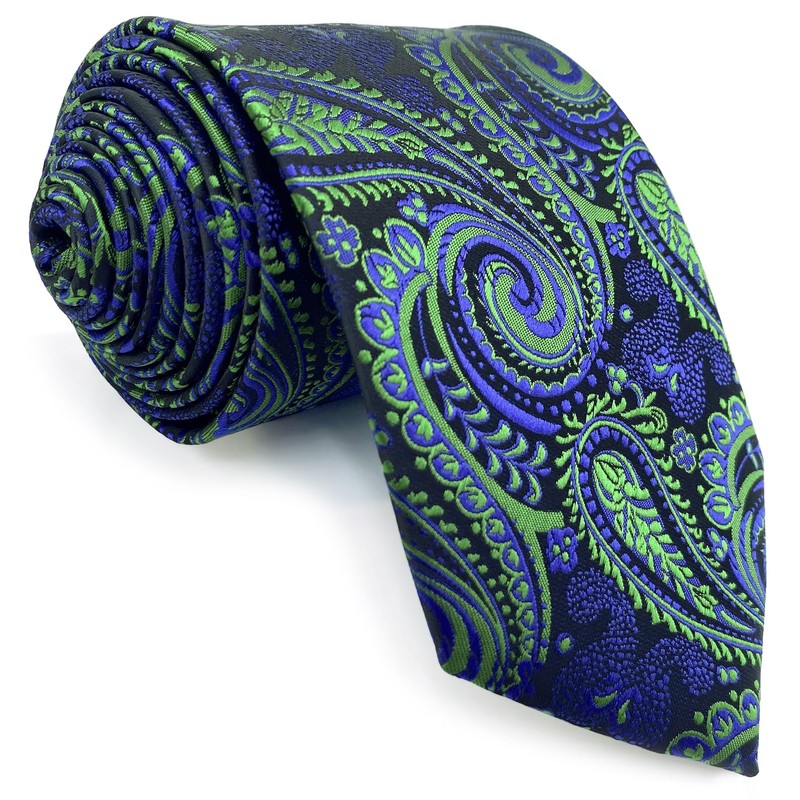 S&W SHLAX&WING Men's Necktie Set, Pocket Square Necktie, 57.9 inches