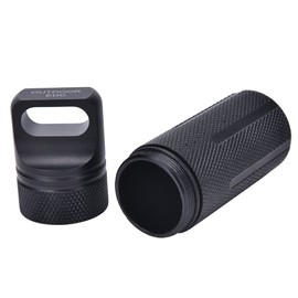 SevenMye Waterproof Bottle with Capsule Seal for Outdoor EDC Survival Pill Box Dry Box Flat Top