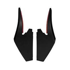 2018-2021 Mustang Matte Black Front Lower Bumper Dive Planes Canards Pair