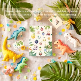 64 Sheets Stickers for Kids,6000+PCS Kids Stickers Bulk,Animals, Stars, Cakes, Desserts, Heart-Shaped Motivational,Teacher and Students