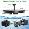 AISITIN Solar Power Bird Bath Fountain Pump Upgrade 2.5W 160mm
