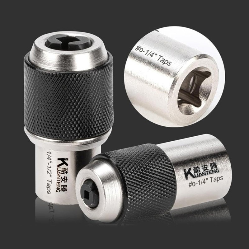 Cuticate 2-Pack Tap Holder Tap Socket Tap Wrench Adjustable Tap