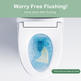 QingYa Bamboo Flushable Wipes,Septic Safe,Soft, Soothing Botanicals & Aloe, Unscented,Eco Friendly, Natural Brown Bamboo-Pulp Based Flusable Wipes for Women/kids/Adults 360Count (6 Packs of 60)