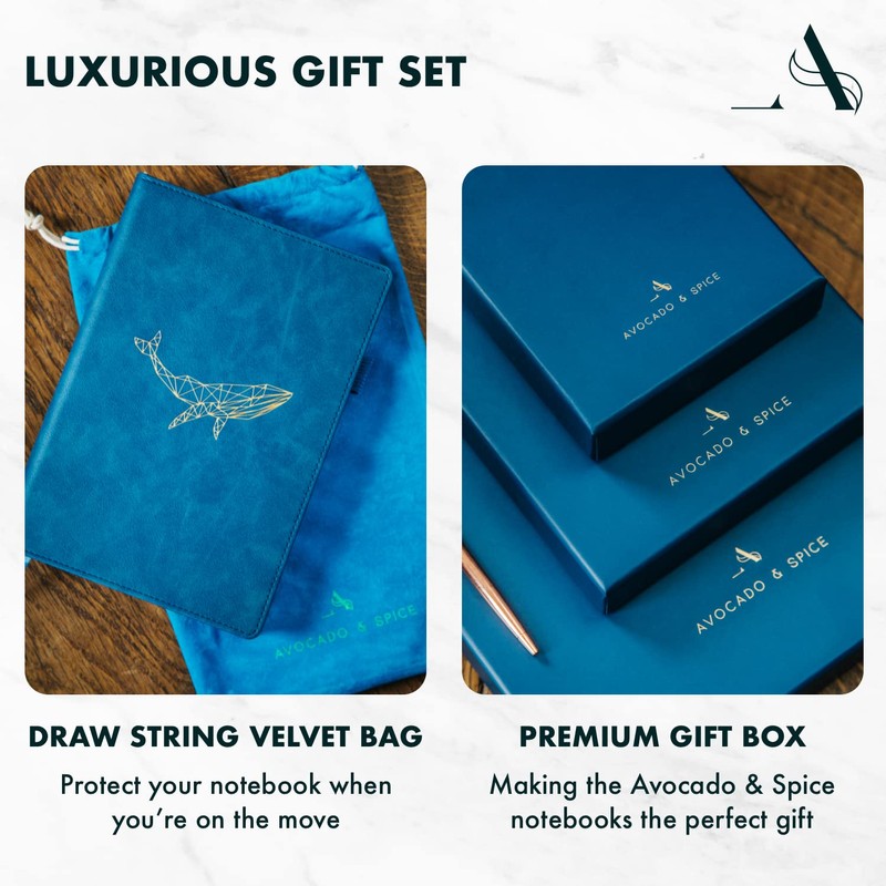 A5 Notebook Travel Journal by Avocado and Spice® A5 Notepad