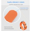 MZBUTIQ 18mm Orange Men's Ballistic Nylon Watch Strap Replacement Band