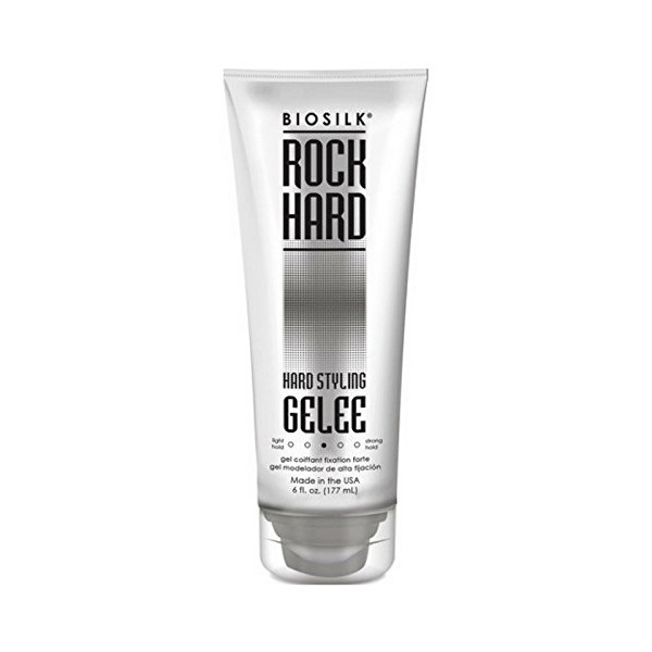 Biosilk Rock Hard Hair Styling Gelee 6 oz (Pack of 5)
