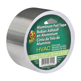 Duck Brand 280416 HVAC UL 723 Metal Repair Aluminum Foil Tape, 1.88-Inch by 10 Yards, Single Roll, Silver
