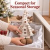 Christmas Snowman Stretch Doll – Creative Knitted Elk Doll for