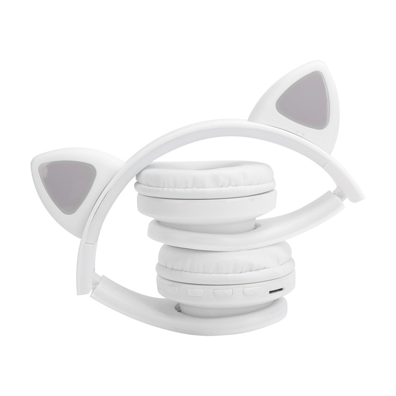 LED Noise Reduction Headset Cat Ear Shape Bluetooth 5.0 Headset