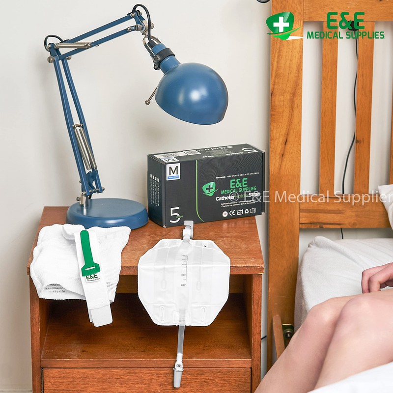 1Pc Urine Leg Bag 500ml Long Tube - Lever Tap
