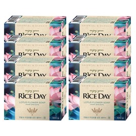 Rice Day Makeup Soap Blue 100g / 라이스데이 화장 비누 청 100g X 8개