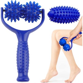 Hedgehog Ball, Massage Ball, 3 Pieces Hedgehog Ball, Foot Massage, Fascia Ball for Feet with Handle, Interchangeable Hedgehog Balls, Massage Ball, Self-Massage Roller for Legs, Feet, Hands, Arms,