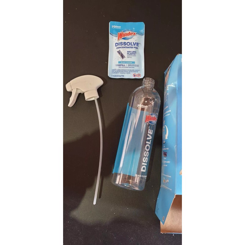 Windex Lot Of 2 Windex Dissolve Glass Cleaner Concentrated Pod
