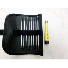 Replaceable precision screwdriver set