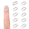 10 Pcs 18K Sliver Oval Clasp Spring Claps Connector Necklace