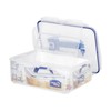 Lock & Lock Rectangular Tall Food Container with Handle, Clear/Blue