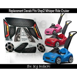 The Toy Restore Replacement Stickers Fits Step2 Whisper Ride Cruiser Push Around Buggy Car