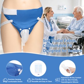 Wearable Urine Collector, Reusable Silicone Urinal for Bedridden &Travel