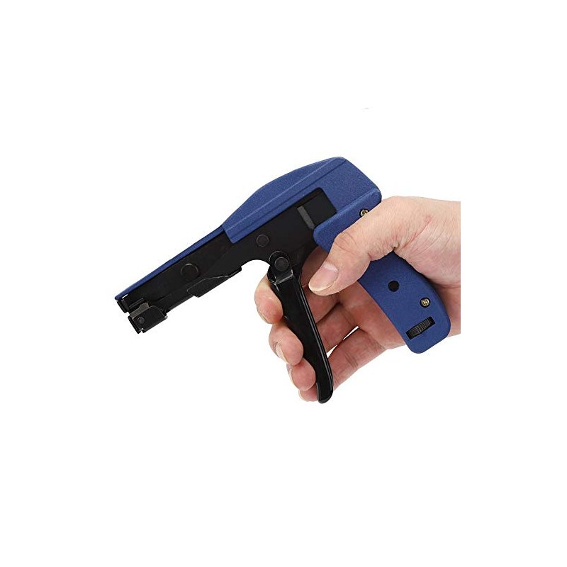 Ocean Blue Cable Tie Gun Aluminum Nylon Tie Tensor Herramienta
