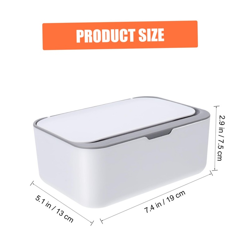 KONTONTY Wet Dry Tissue Box Holder Safe Non-Slip Material Perfect