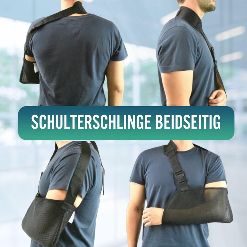 OrtoPrime Breathable Arm and Shoulder Sling - Bilateral Support for