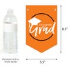 Big Dot of Happiness Orange Graduation Bunting Banner - Party