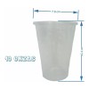 San Jorge 500 Vasos Desechables #10 De Plástico 10 Onzas