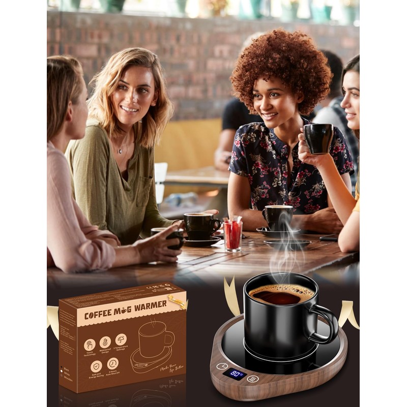 Cup Warmer, Upgrade Coffee Warmer for Desk with 3 Temperature