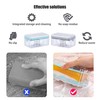 Multifunctional Soap Box,Foam Dispenser with Roller/Drain Holes,Spring Foaming Soap Bar
