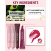 Tinted Lip Balm-1Pcs Raspberry Peptide Hydrating Lip Tint Moisturizer,Jelly Glossier