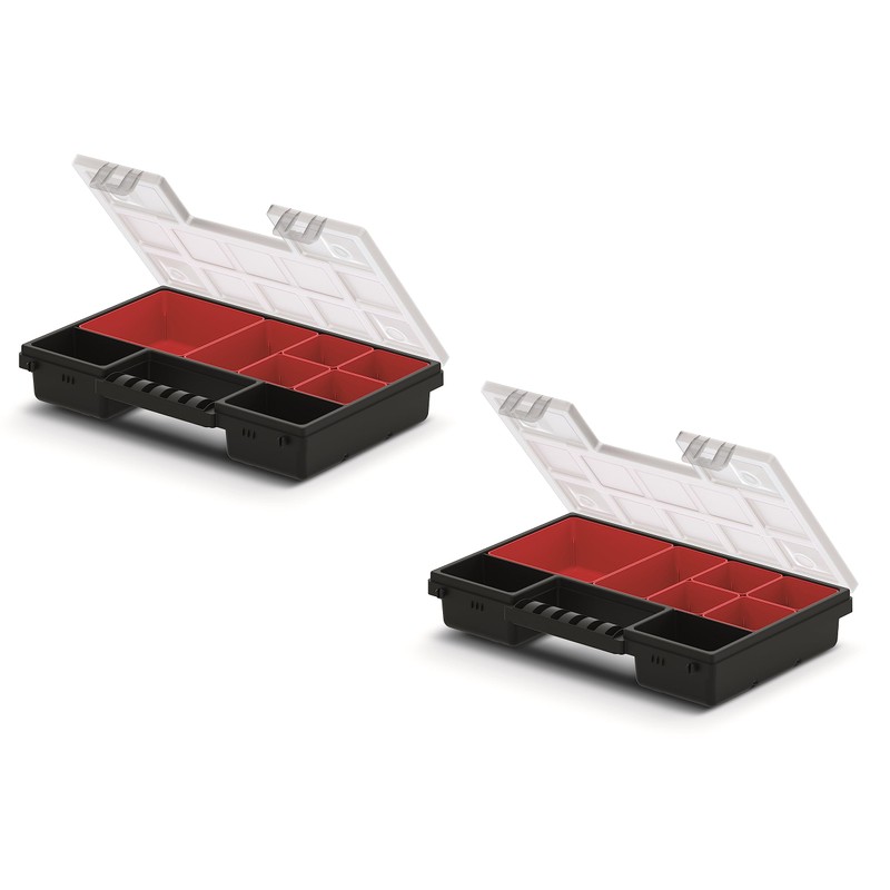 MIVOS Double-sided Portable Tool Box, 287 x 186 x 100