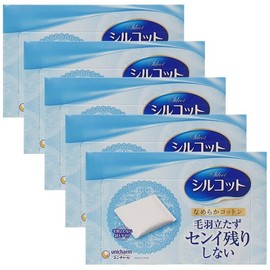 Shirukotto 시루콧토 나메리카 코튼 화장솜 82매 5박스 Sirukotto Namelika Cotton Makeup Cotton Pads 82 Sheets 5 Boxes