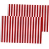 WOONEKY Striped Tablecloth Waterproof Fitted for Christmas Party Cover Black